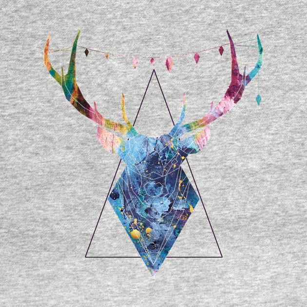 Geometric deer by secondskin